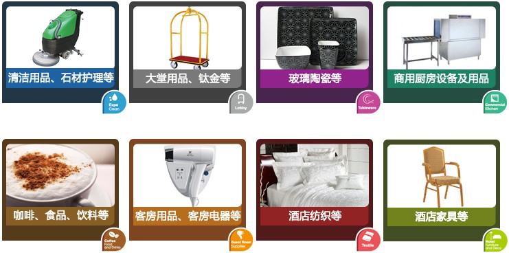 2015-广州酒店用品展览会-展品类别
